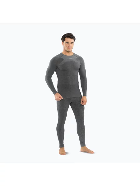 Set de lenjerie termoactivă pentru bărbați Viking Altis Base Layer black negru