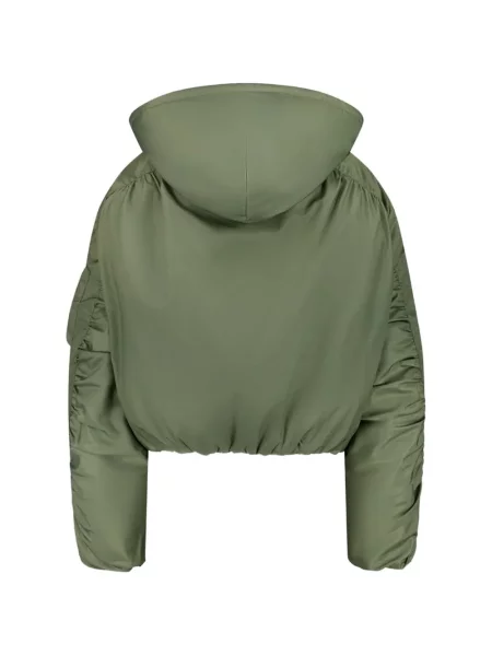 Geacă bomber Srvc Studio cu glugă verde