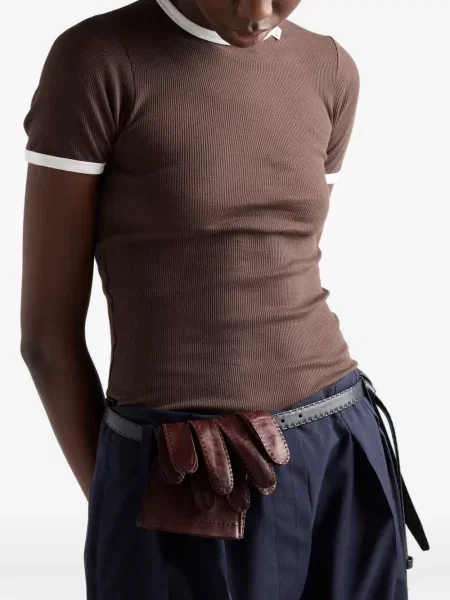 Top Prada tricotate maro