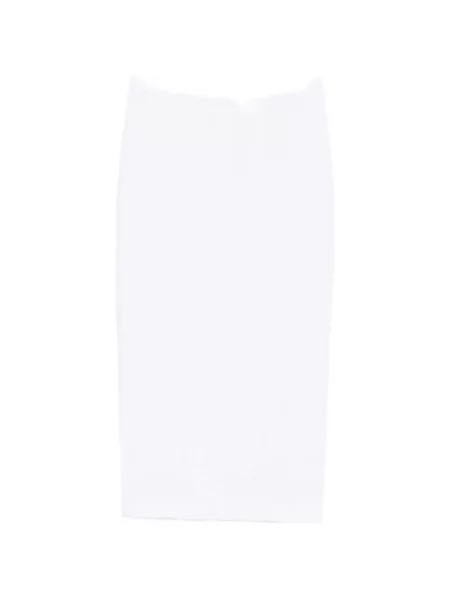 Teacă fustă tip creion Max Mara până la genunchi alb