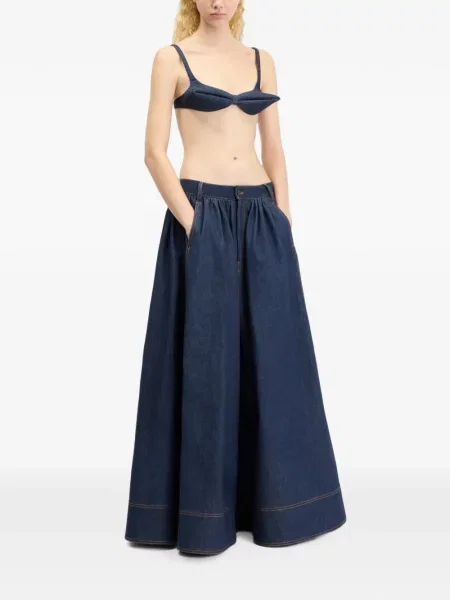 Top Jean Paul Gaultier conici albastru