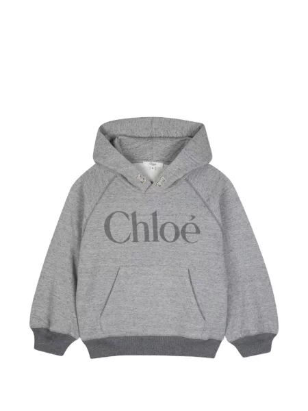 Bluza z kapturem dziecięca Chloe szara