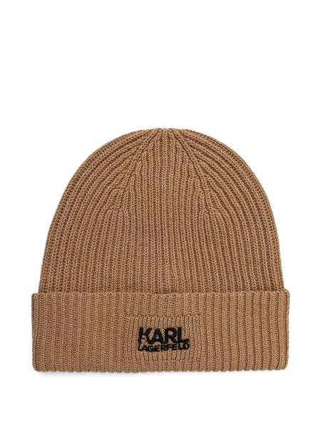 Căciulă Karl Lagerfeld cu broderie tricotate