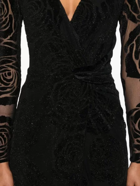Rochie maxi Nissa cu imagine negru