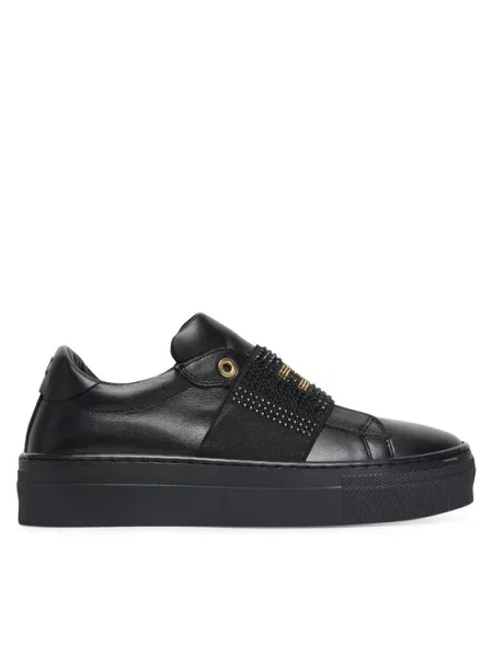 Sneakersy Elisabetta Franchi Low Cut Velcro S čierna