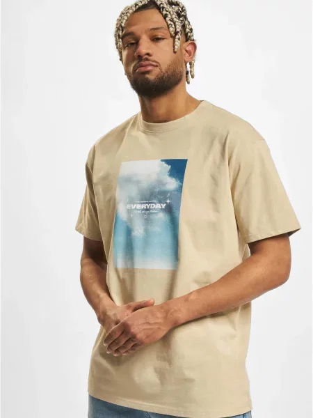 Tričko Mister Tee béžové