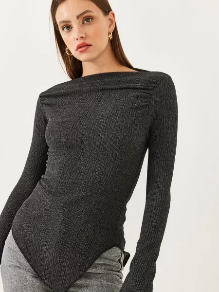 Bianco Lucci Tricou metalic gri