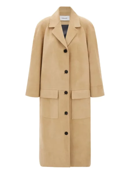 Palton Ferragamo din piele de căprioară