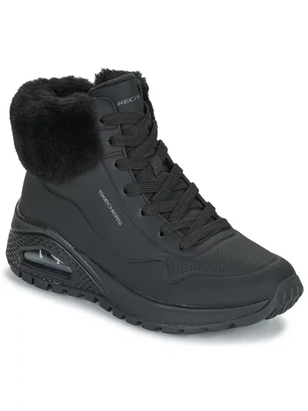 Polokozačky Skechers černé