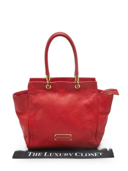 Geantă shopper Marc By Marc Jacobs din piele roșu