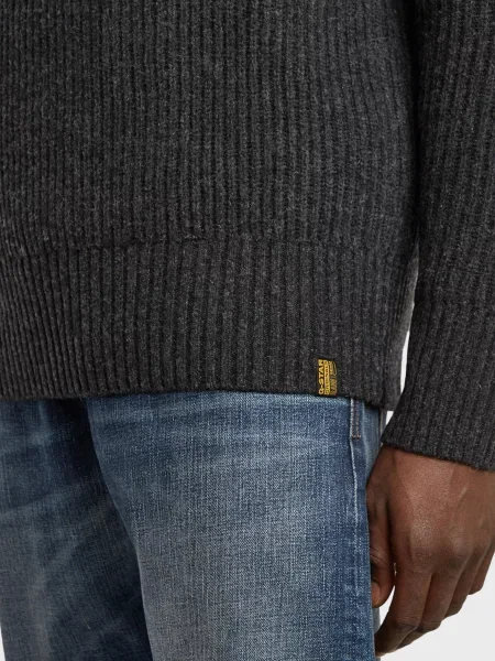 Шерстяной свитер G-star Raw серый