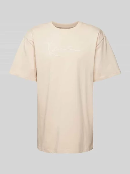 T-shirt z nadrukiem z logo Karl Kani beżowa