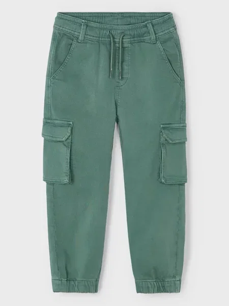 Mayoral kalhoty cargo soft zelené