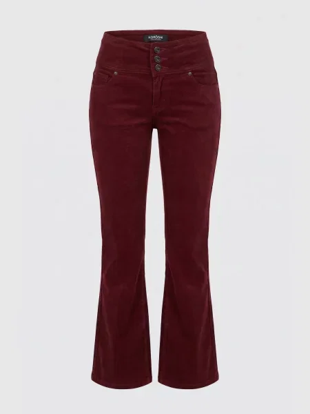 KOROSHI Jeans roşu închis