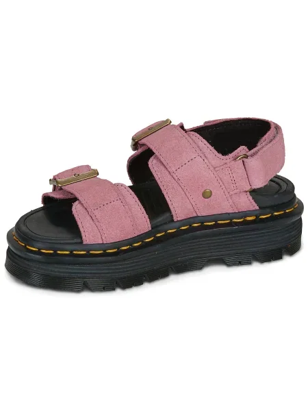 Pantofi Dr. Martens din piele de căprioară roz