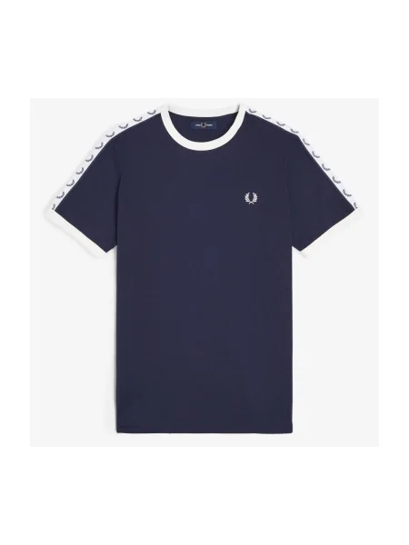 Póló FRED PERRY Taped Ringer T-Shirt Carbon Blue S kék