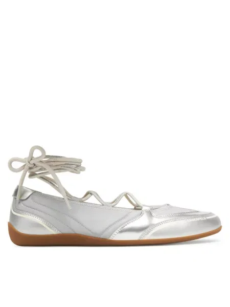 Балетки Karl Lagerfeld серебряные