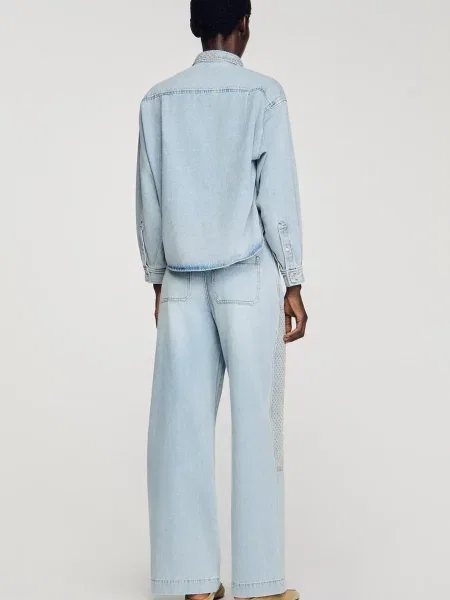 Сорочка Sandro блакитна