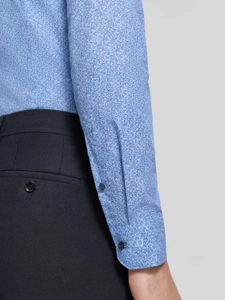 Olymp Koszula Nr 6 Super Slim blau błękitna