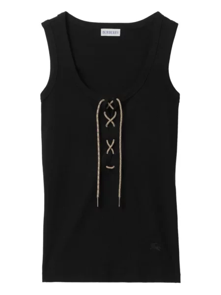 Top Burberry din dantelă negru