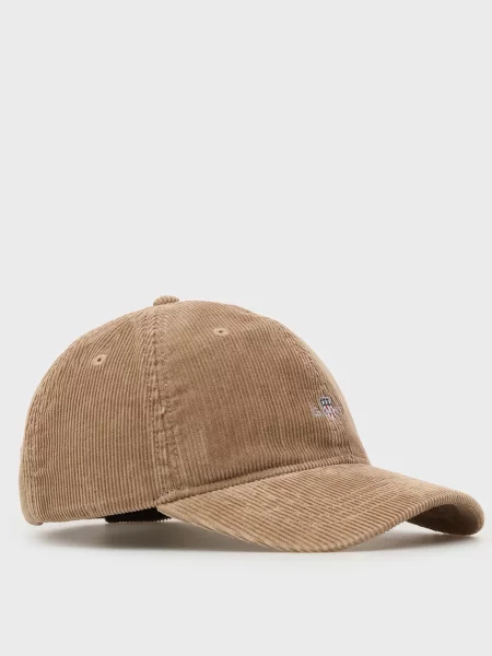 Вельветовая кепка Gant бежевая