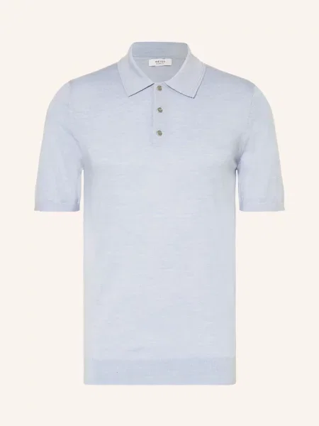 Reiss Úpletová Polokošile Manor tmavě modrá