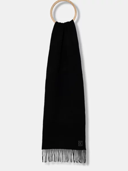 Volnen šal Calvin Klein črna