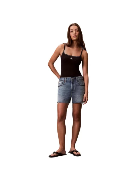Denim ruha Calvin Klein Jeans fekete