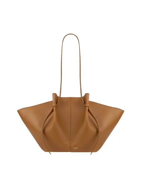 Yuzefi torebka shopper skórzana LARGE MOCHI brązowa