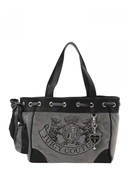 Juicy Couture Nakupovalna torba Daydreamer / črna siva