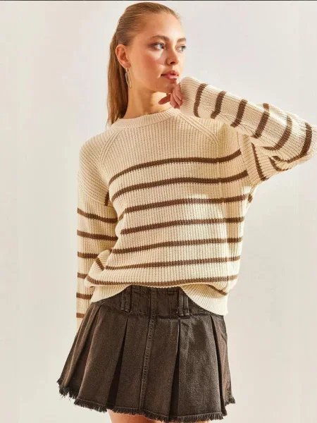 Bianco Lucci Pulover Pullover mešane barve