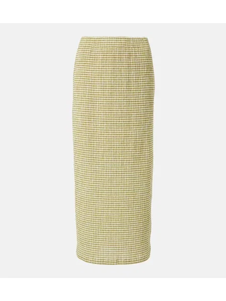 Fustă midi Vince până la genunchi verde