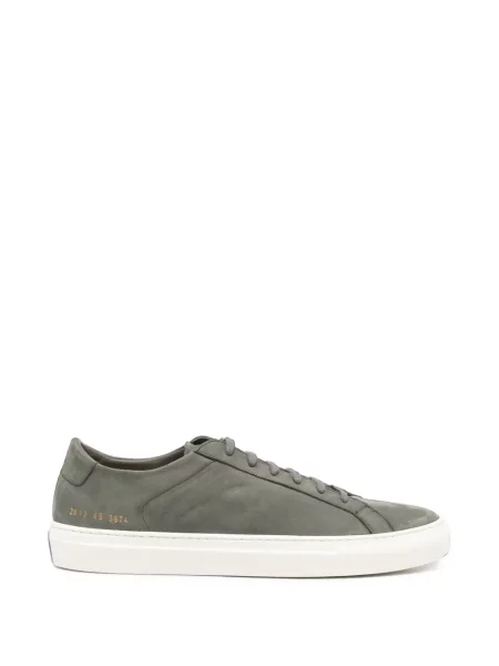 Sneakerși Common Projects din piele de căprioară gri