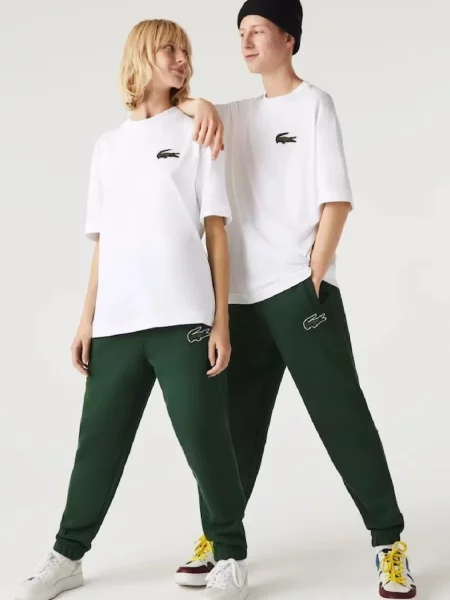 Дитячі спортивні штани Lacoste зелені