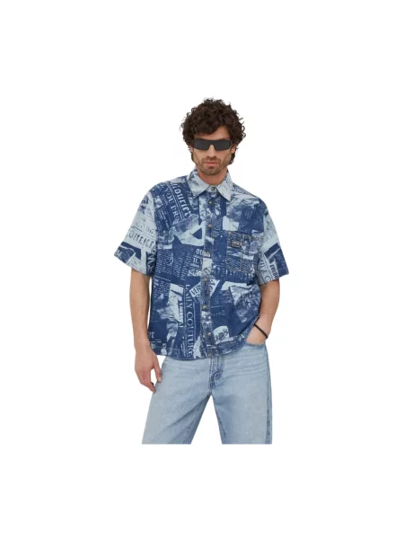 Koszula dżinsowa Versace Jeans Couture niebieska