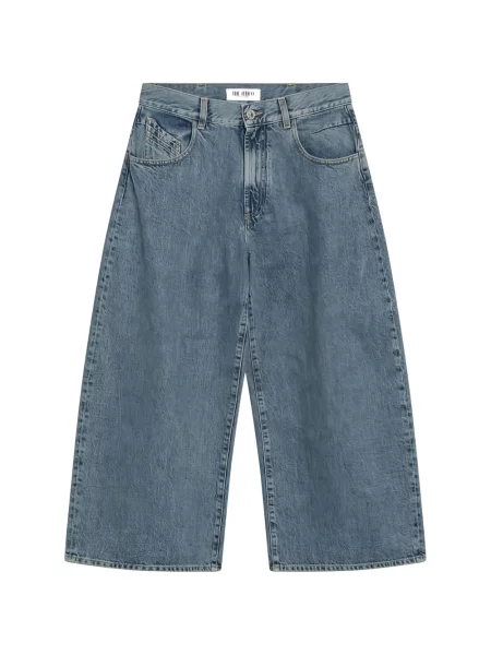 Blugi The Attico cu picior lat albastru