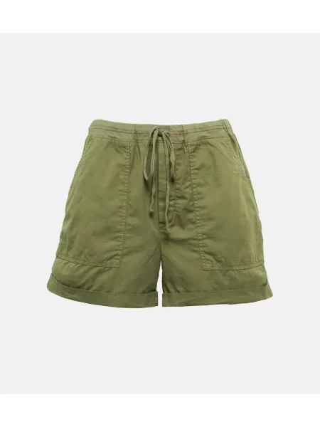 Pantaloni scurți Velvet de catifea verde