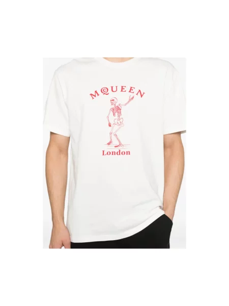 Koszulka Alexander Mcqueen biała