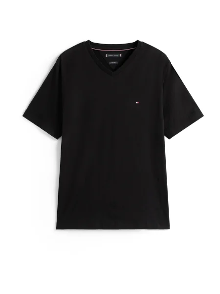 TOMMY HILFIGER Tricou ESSENTIAL' negru