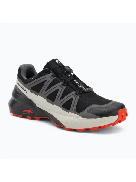 Încălțăminte de alergare pentru bărbați Salomon Speedcross Peak GTX black/castlerock/cherry tomato negru