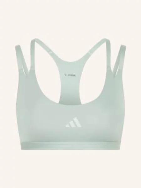 Adidas Sportovní Podprsenka Optime Stripes mátová