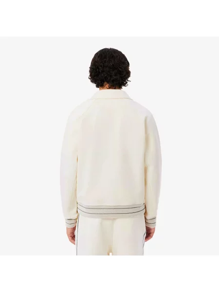 Lacoste Kurtka Bomber Classic Fit Kremowa Kremowy