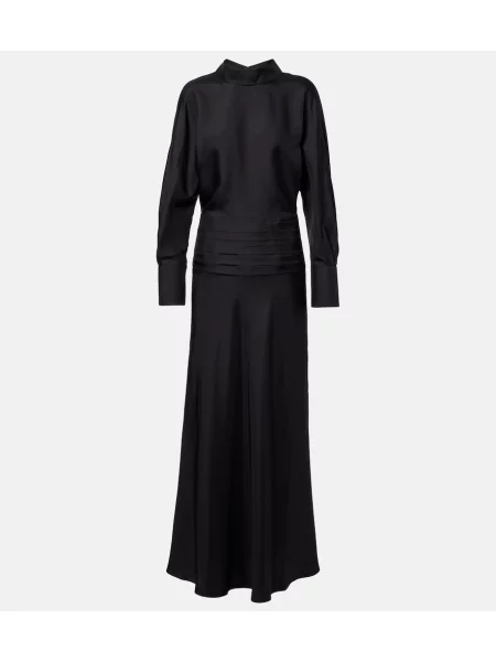 Rochie Róhe de mătase negru