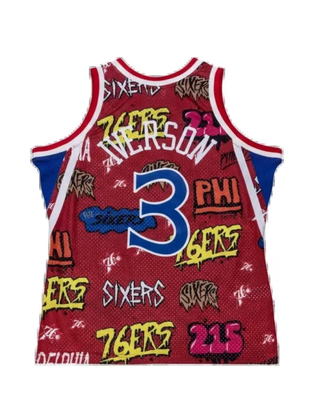 Baschet cămașă Mitchell & Ness din jerseu roșu
