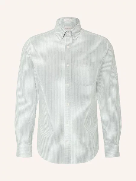 Gant Oxfordská Košile Regular Fit zelená bílá