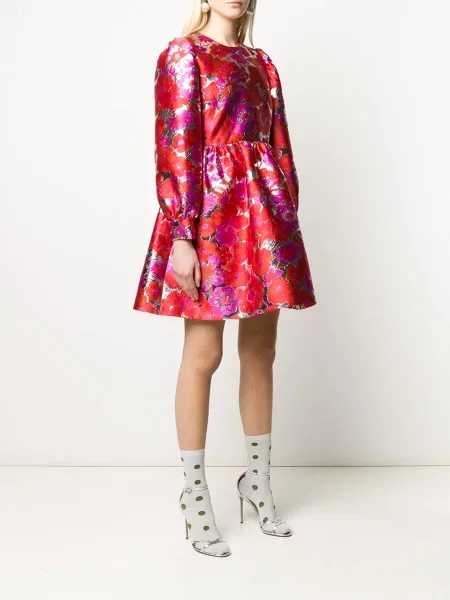 Rochie Msgm cu model floral din jacard de costum