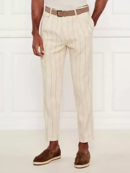 Windsor Pantaloni Sapo | cu adaos de in bej