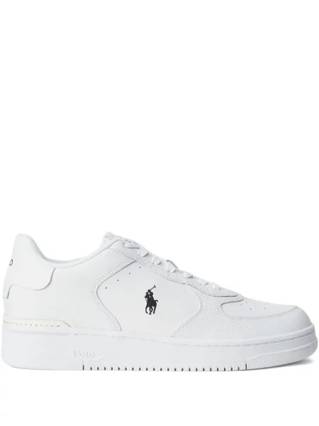 Plačiakojis pledas iš natūralios odos marškinėliai Polo Ralph Lauren žalia
