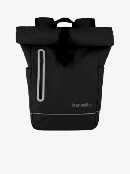 Travelite Basics Roll-up Plane Black Hátizsák fekete