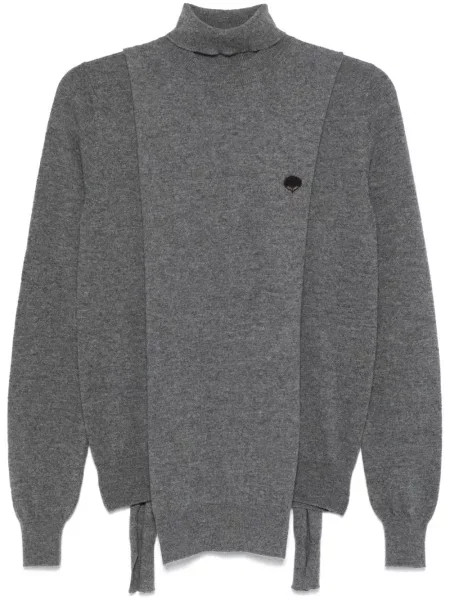 Пуловер Mordecai с драперии сиво